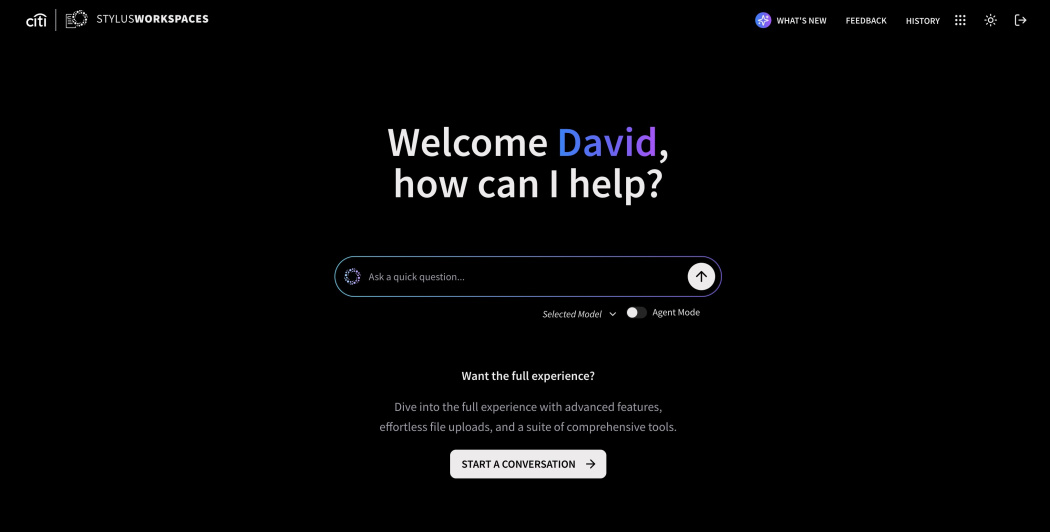 Citi agentic AI application